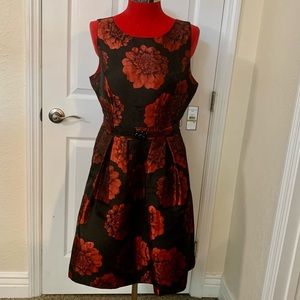 Jessica Howard Women’s Cocktail Black & Red (With Pockets)Dress Size 14